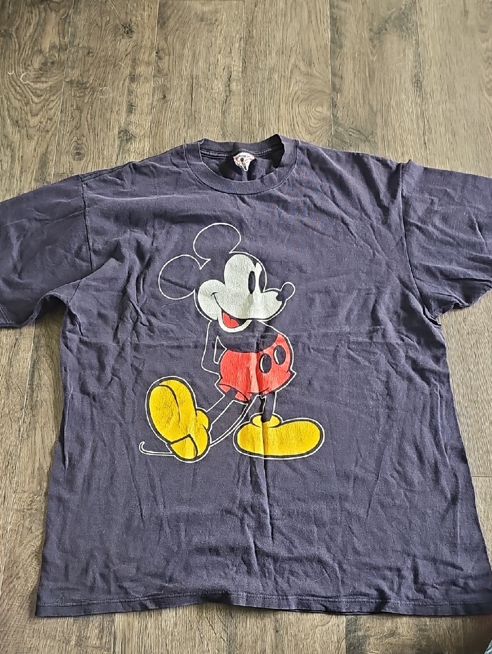 80s Mickey Mouse Tee Shirt Xlarge Women Men 100% Cotton Disney Vintage